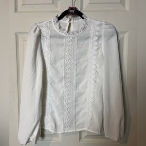102. SHEIN size US 4 white blouse